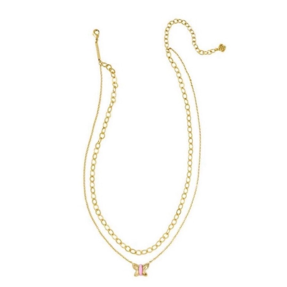 Kendra Scott SADIE 14K Gold Over Brass Multi-Strand Necklace - Lavender
